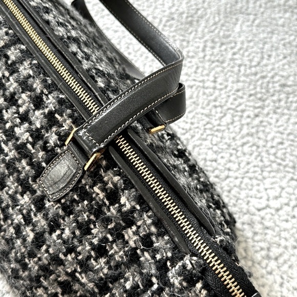 Kate Spade Tweed and Leather Trim Zip Shoulder Bag - Picture 3 of 8